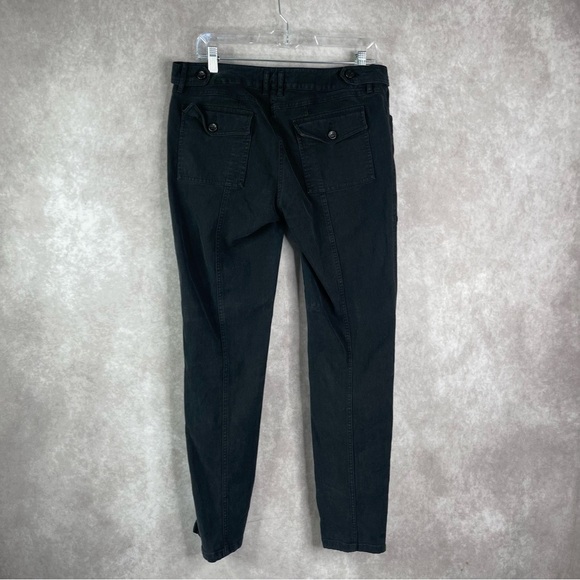 Weekend MaxMara Slim Fit Stretch W11 Pants In Black Women's Size US 12 - Picture 3 of 7